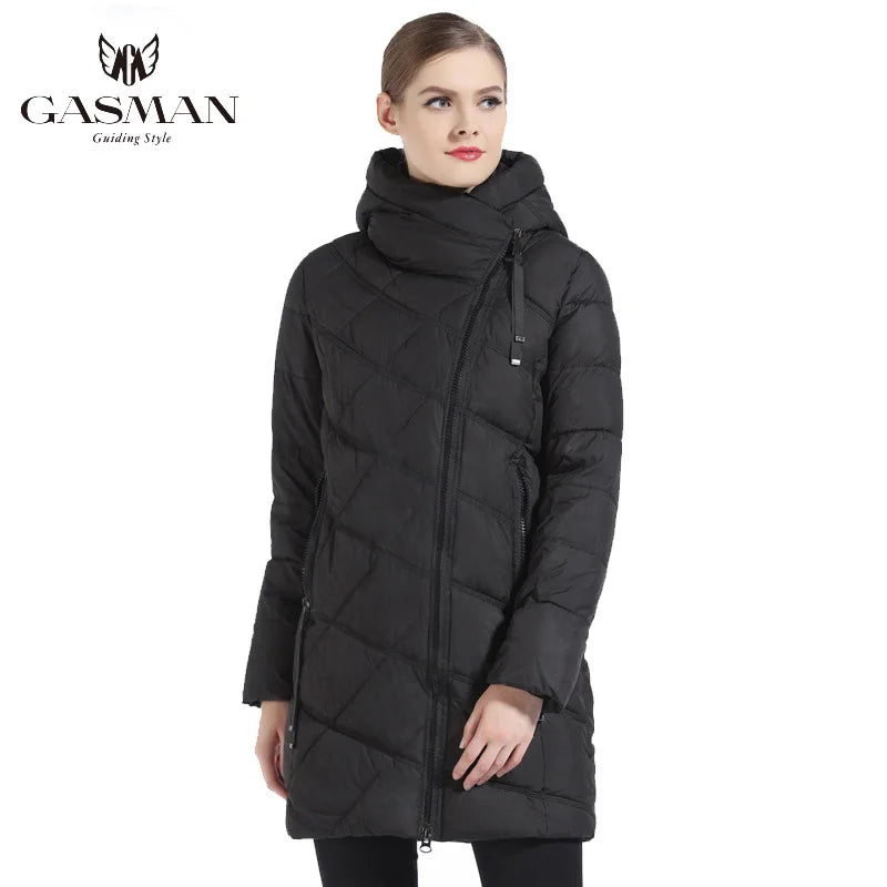 Damen Winterparka mit Kapuze – Warm, Modisch & Gefüttert