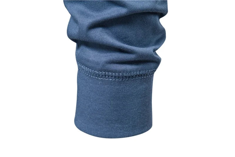 Herren Langarm T-Shirt mit Henley-Kragen im einfarbigen Casual-Stil