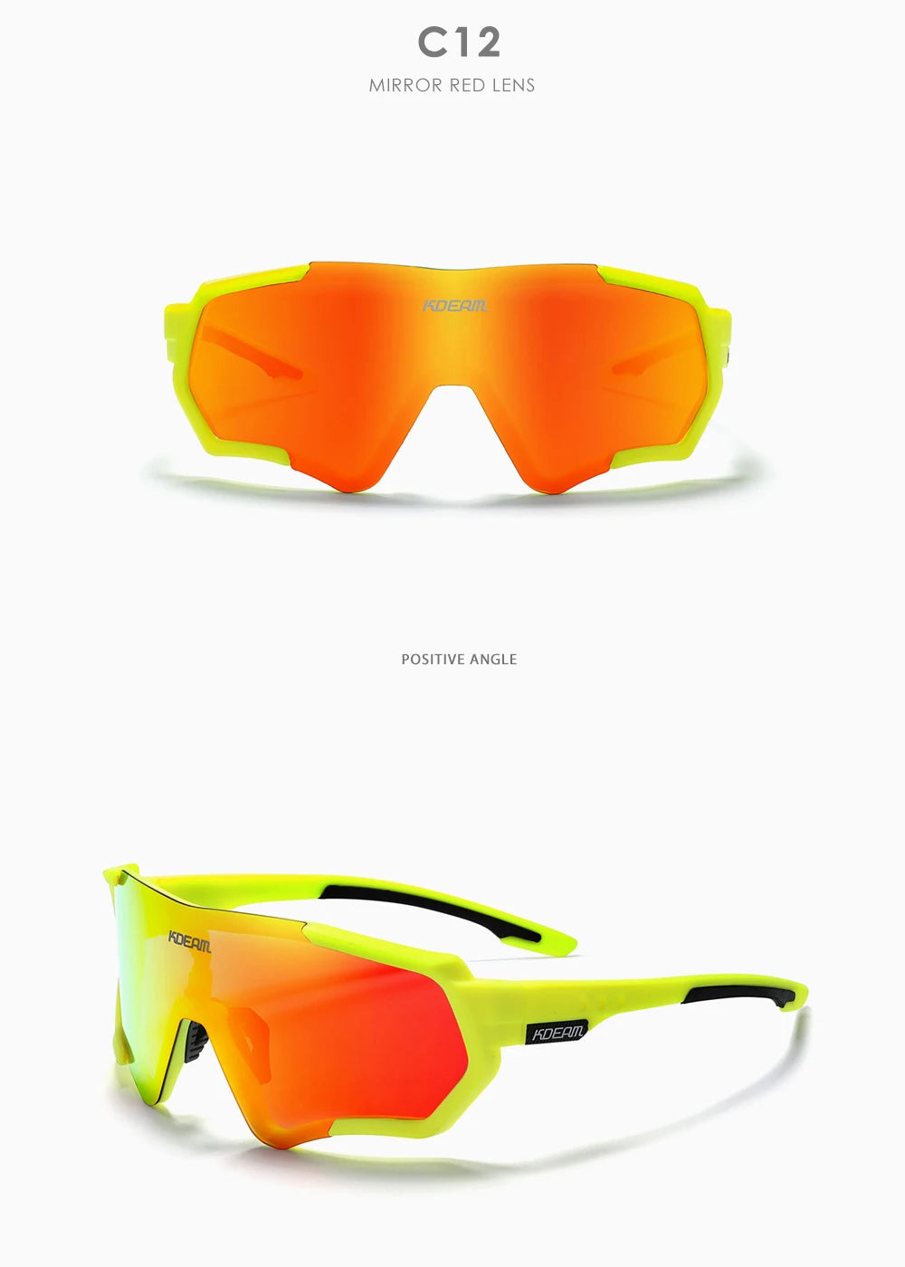 Sonnenbrille Sport TR90 polarisiert Flash-Beschichtung Outdoor Herren