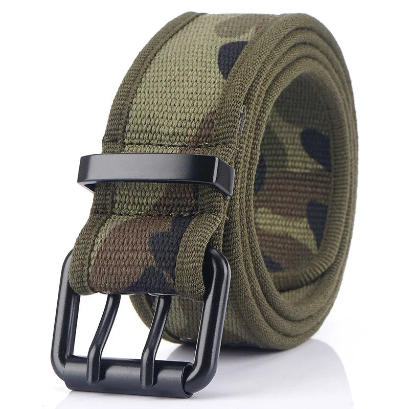 Herren-Gürtel aus Canvas mit 3,8 cm Breite - Geeignet für Wanderungen im Freien, Langlebig