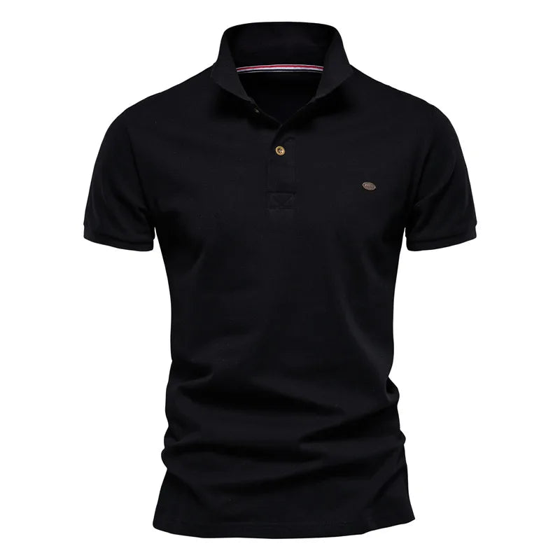 Herren Polo-Shirt aus 100 Prozent Baumwolle im einfarbigen Casual-Stil