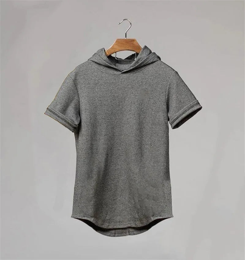 Herren T-Shirt aus dünner Baumwolle mit kurzem Arm im einfarbigen Design