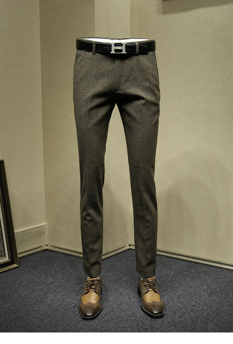 Doppelreihiger Herrenanzug aus 30% Wolle in Tiefblau, Schwarz oder Grau – Slim Fit für Hochzeit oder Business