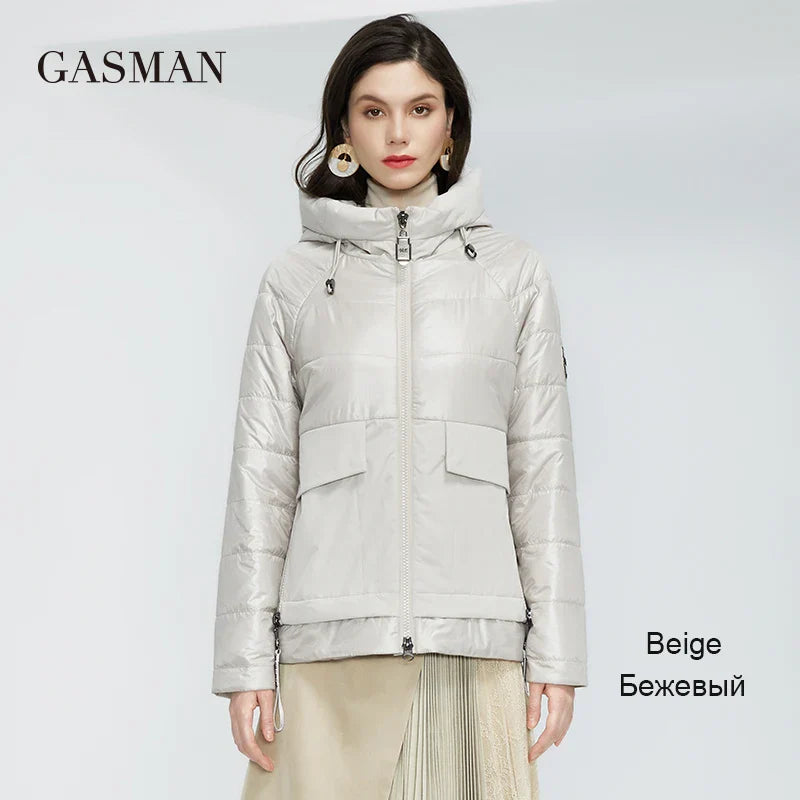 Eleganter Damen-Wintermantel mit Reißverschluss, Fleece-Taschen und klassischem Design