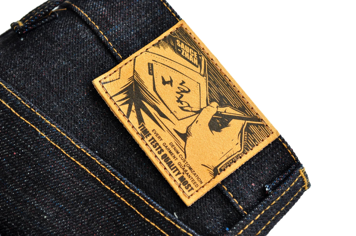 Herrenjeans aus 21oz Rainbow Selvedge Denim im Vintage-Stil für Männer