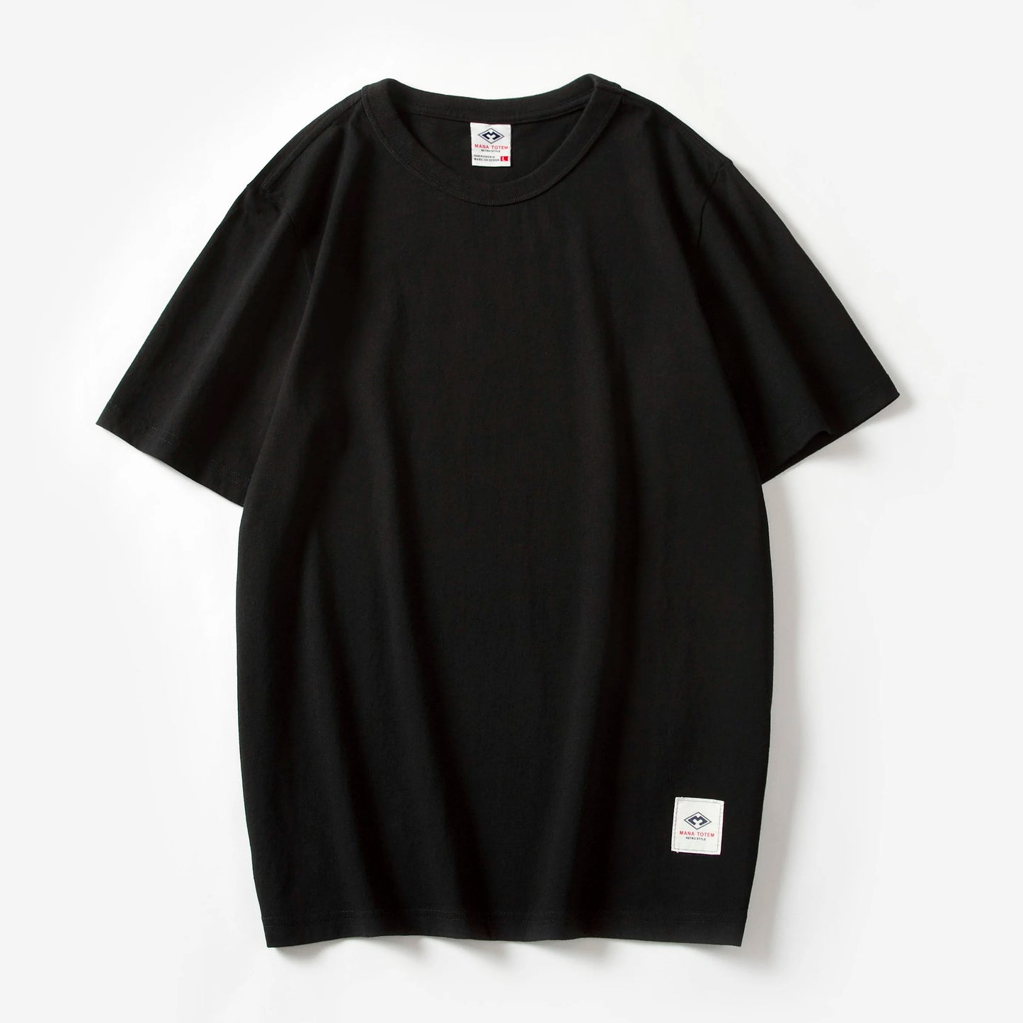 Männer T-Shirt aus einfarbigem Stoff mit kurzen Ärmeln und Casual-Stil