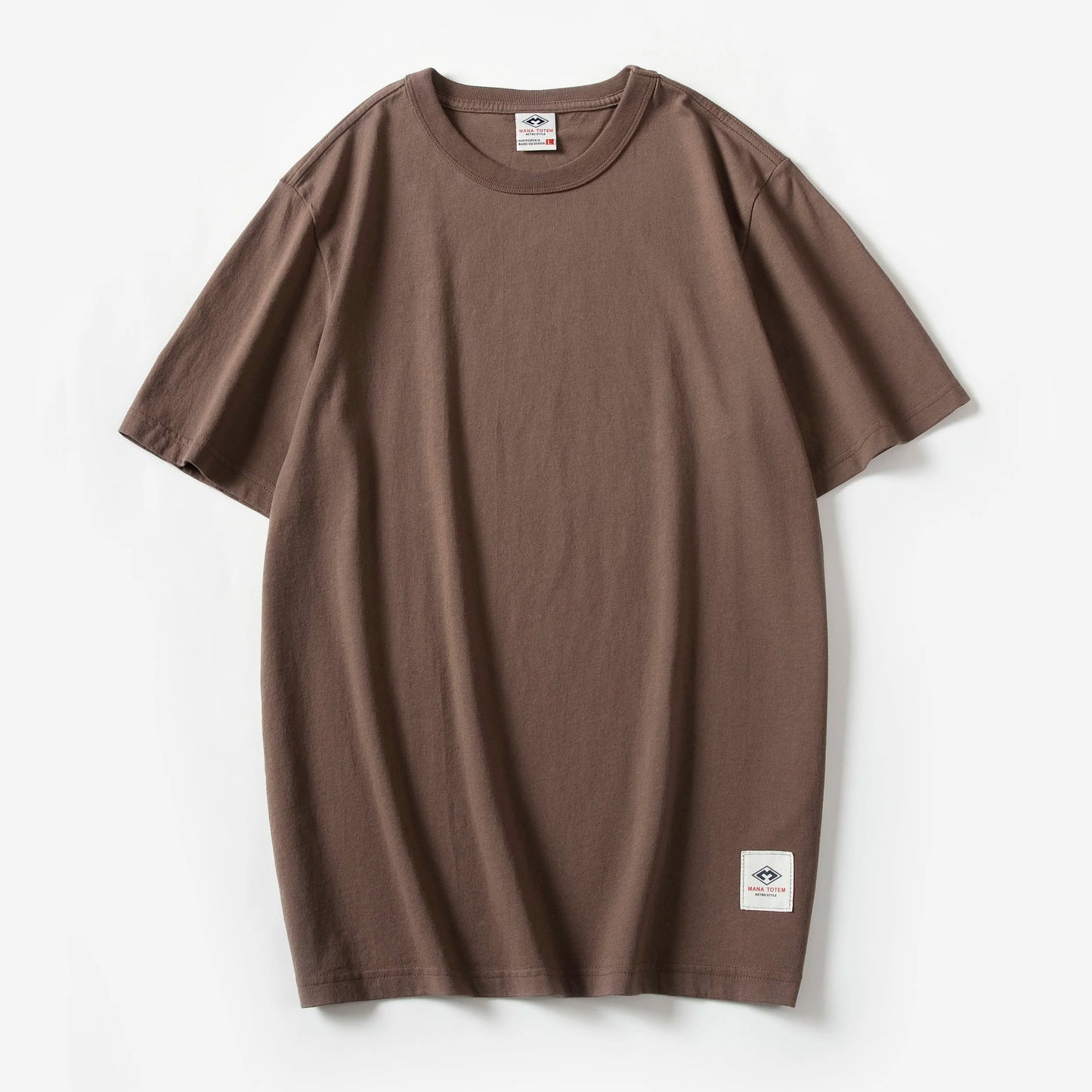 Männer T-Shirt aus einfarbigem Stoff mit kurzen Ärmeln und Casual-Stil
