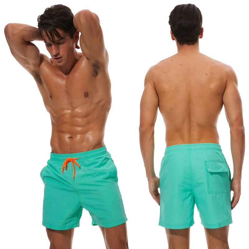 Herren-Badeshorts mit Mesh-Innenfutter und Reißverschlusstaschen – schnelltrocknend und ideal für den Strand