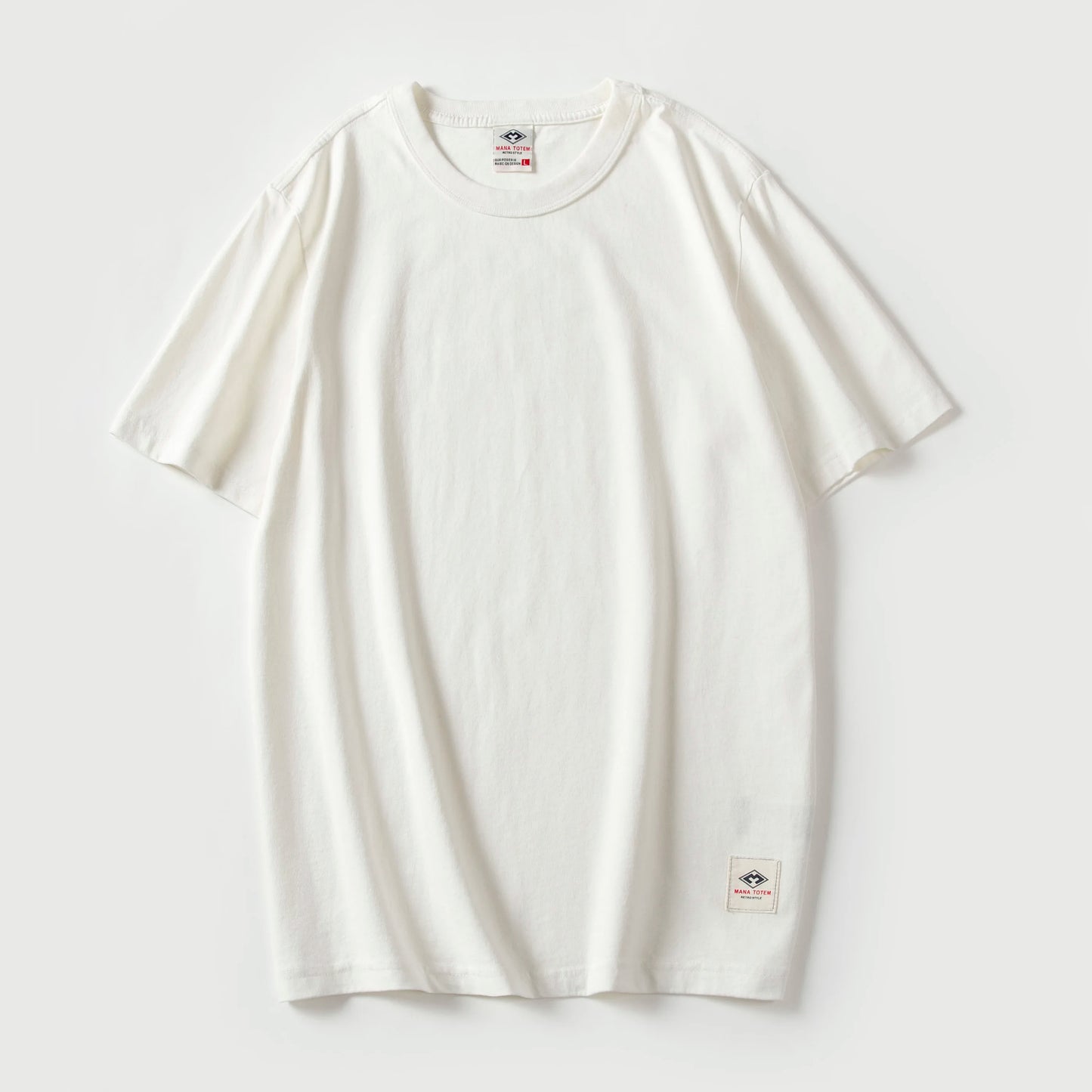 Männer T-Shirt aus einfarbigem Stoff mit kurzen Ärmeln und Casual-Stil