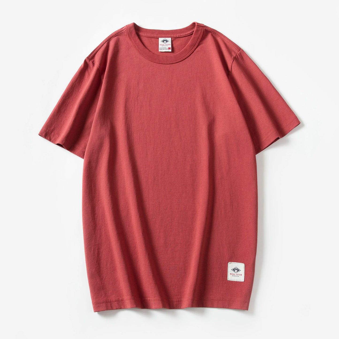 Männer T-Shirt aus einfarbigem Stoff mit kurzen Ärmeln und Casual-Stil