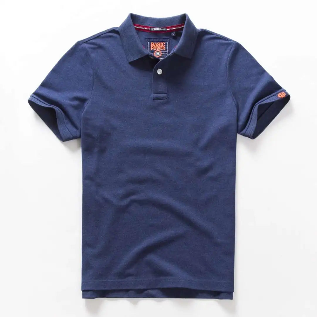 Sommer Herren Poloshirts Baumwollhemden Kurzarm Brief Gesticktes Emblem Einfaches Hemd für Männer Größe M-3XL BP6900