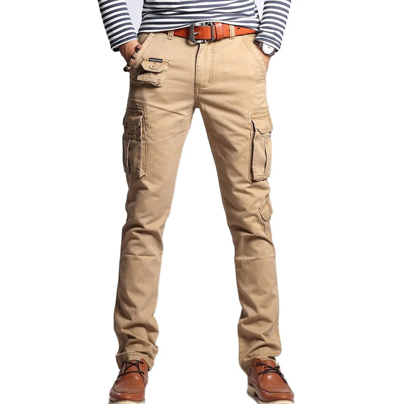Herren Cargo Hosen im Military-Stil mit Taschen in Multi-Farben
