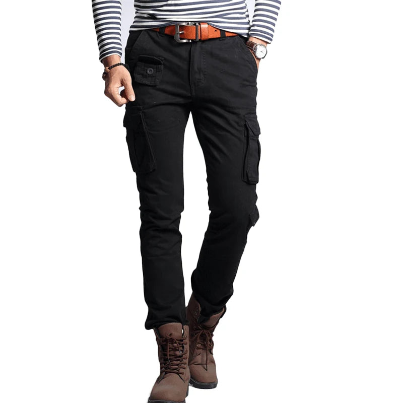 Herren Cargo Hosen im Military-Stil mit Taschen in Multi-Farben