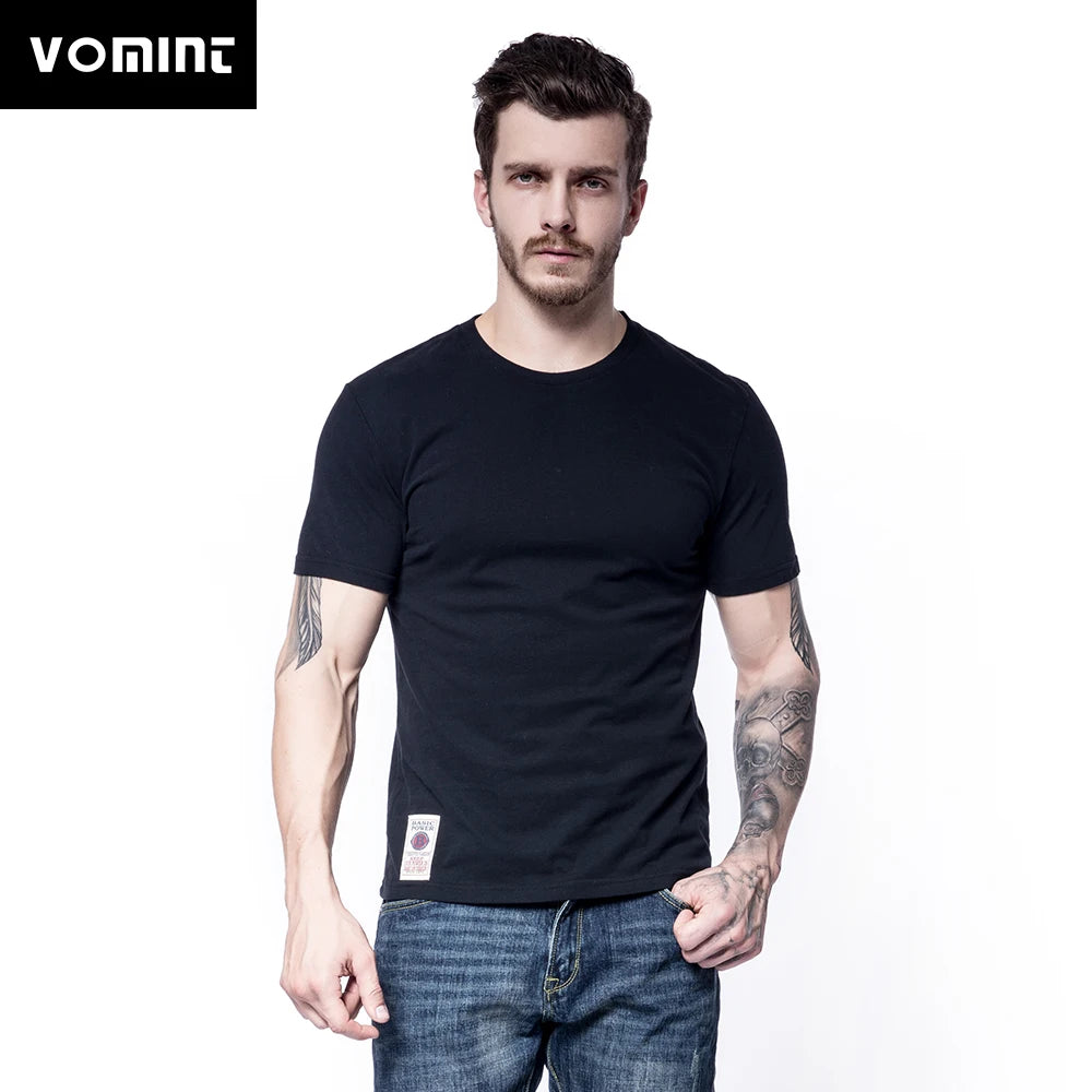Herren T-Shirt aus weichem Lycra mit kurzem Arm in einfarbigem Design