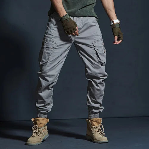 Herren Cargo Hose im lässigen Baggy-Stil mit mehreren Taschen aus Baumwolle