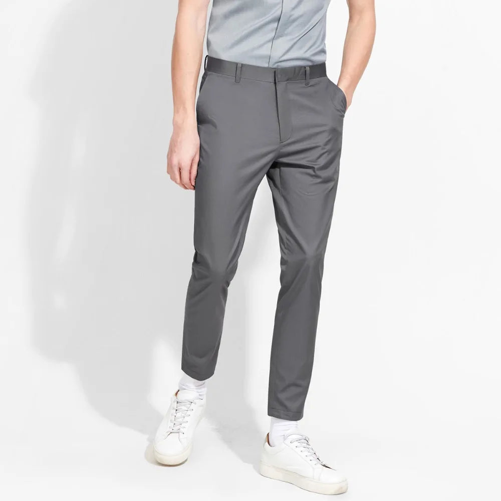 Elegantes Herrenanzug-Set in Tiefblau mit Streifen, Doppelreiher, Slim Fit – Hochwertige Wahl für Hochzeiten und festliche Anlässe