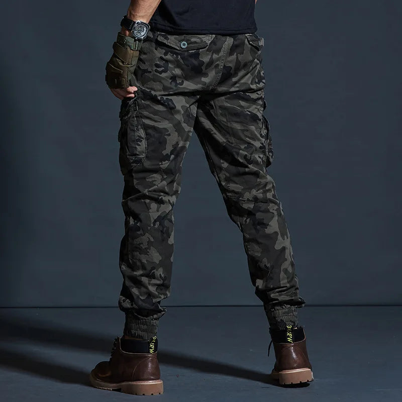 Herren Cargo Hose im lässigen Baggy-Stil mit mehreren Taschen aus Baumwolle