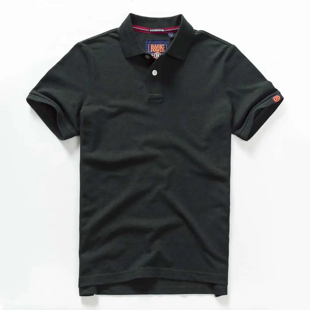 Sommer Herren Poloshirts Baumwollhemden Kurzarm Brief Gesticktes Emblem Einfaches Hemd für Männer Größe M-3XL BP6900