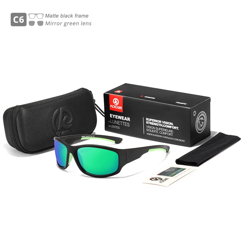 Sonnenbrille Sport TR90 unzerbrechlich polarisiert Outdoor Fahren Unisex