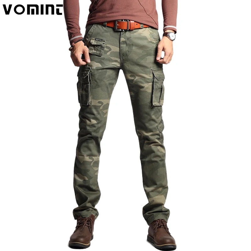 Herren Cargo Hosen im Military-Stil mit Taschen in Multi-Farben
