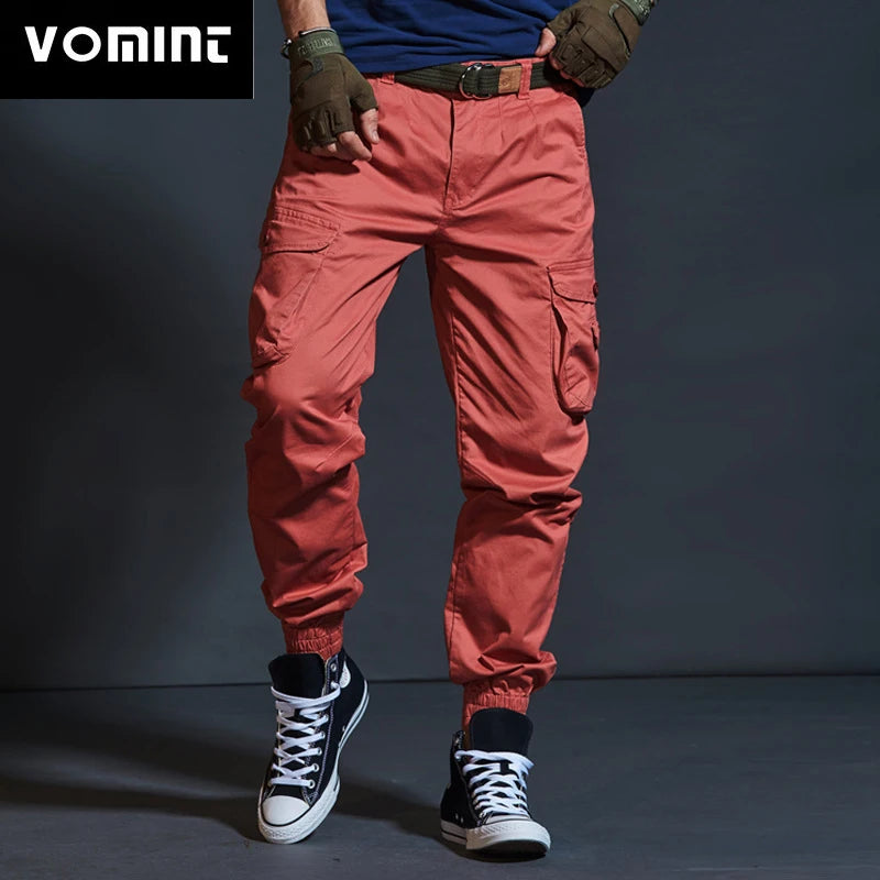 Herren Cargo Hose im lässigen Baggy-Stil mit mehreren Taschen aus Baumwolle
