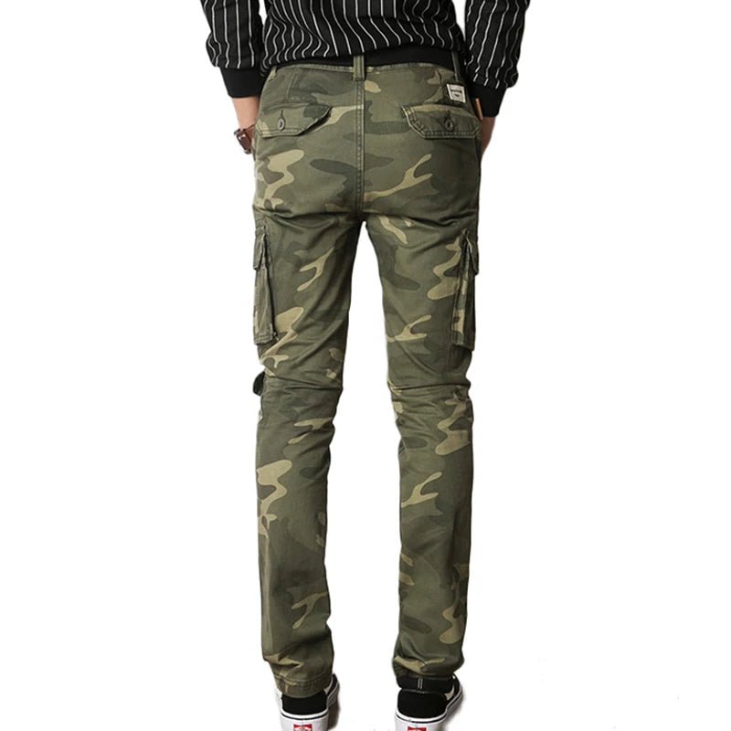 Herren Cargo Hosen im Military-Stil mit Taschen in Multi-Farben