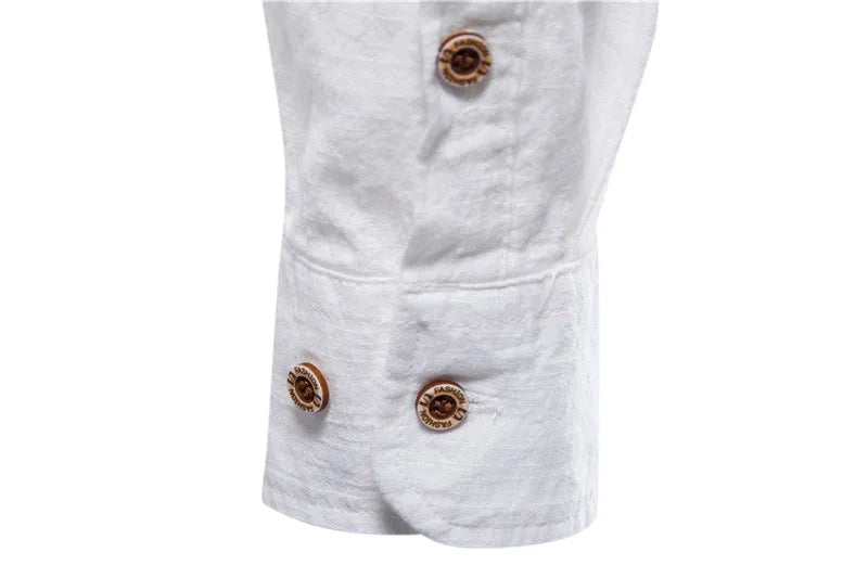 Herren Hemd aus Baumwolle in einfarbigem Design mit lässigem Revers