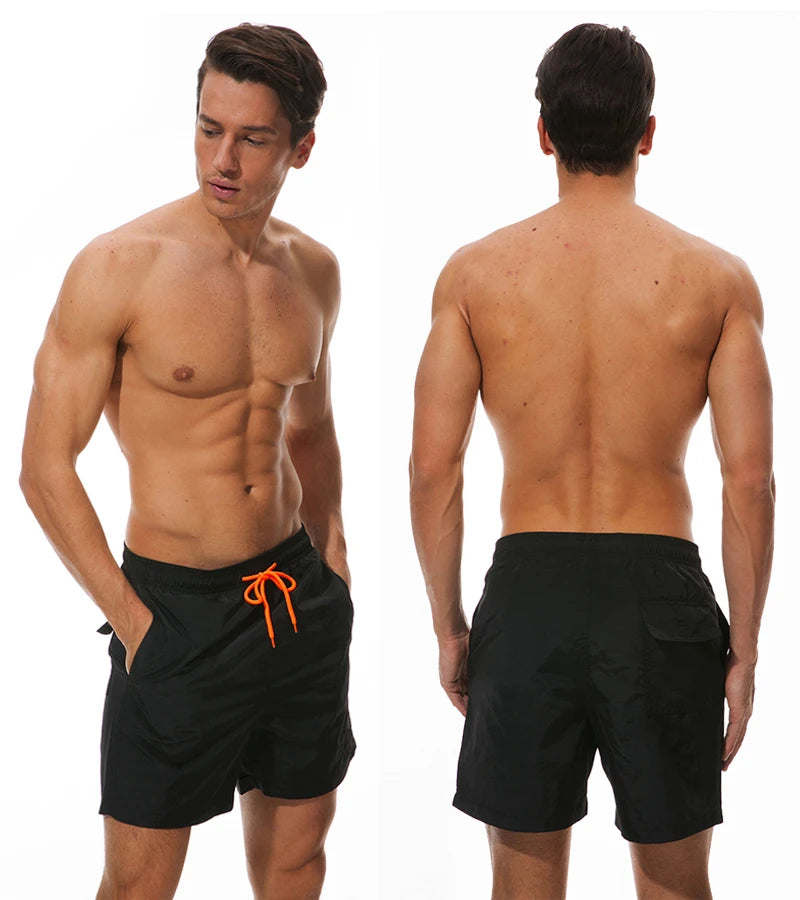 Herren-Badeshorts mit Mesh-Innenfutter und Reißverschlusstaschen – schnelltrocknend und ideal für den Strand