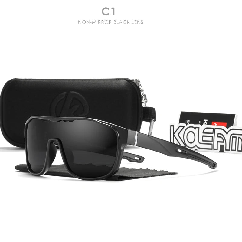 Sonnenbrille Einteiler polarisiert Spiegel winddicht Cat.3 Sport Herren