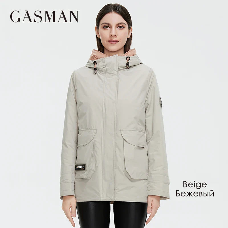 Lange Damen-Daunenjacke im klassischen Design – warme Winterparka in großen Größen bis 6XL
