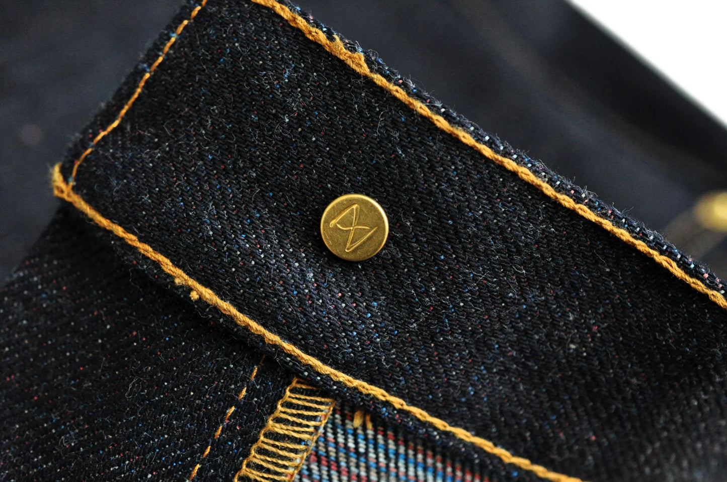 Herrenjeans aus 21oz Rainbow Selvedge Denim im Vintage-Stil für Männer