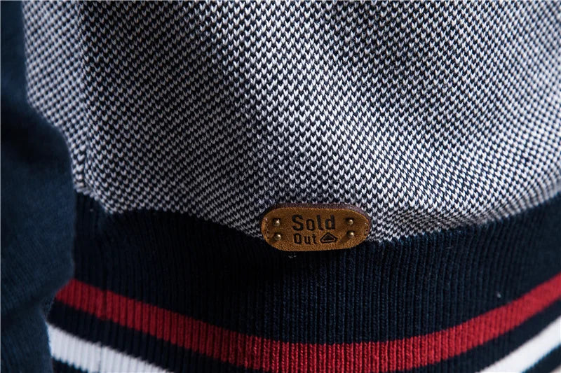Männer Strickjacke aus hochwertiger Baumwolle im Casual-Stil für den Winter