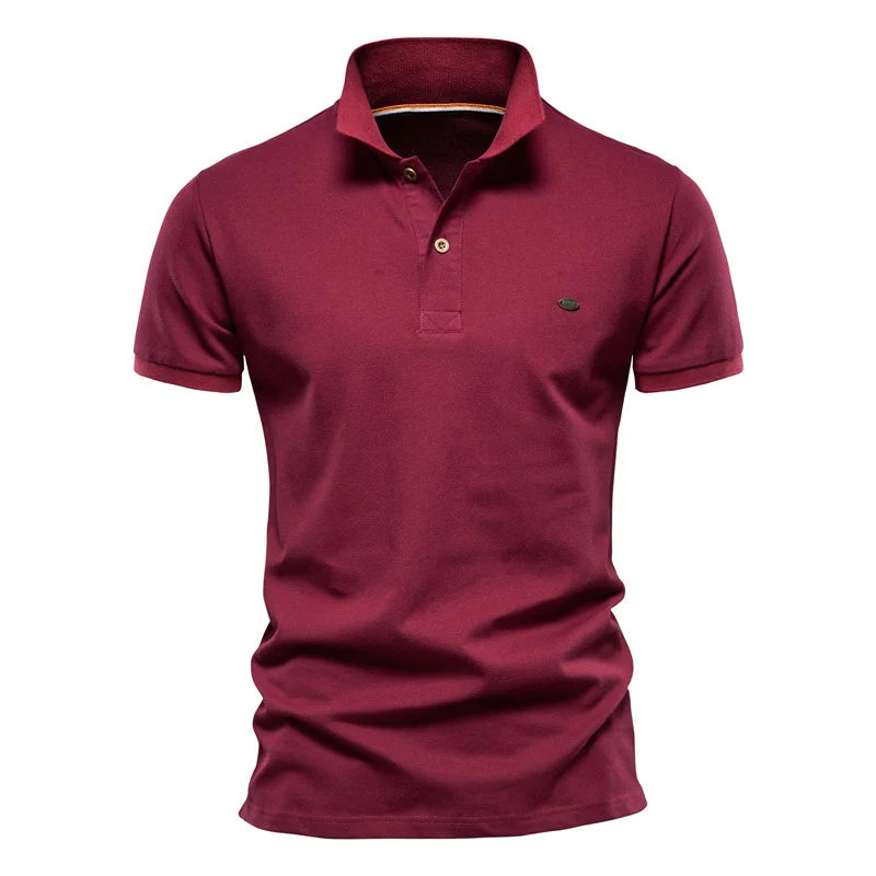 Herren Polo-Shirt aus 100 Prozent Baumwolle im einfarbigen Casual-Stil