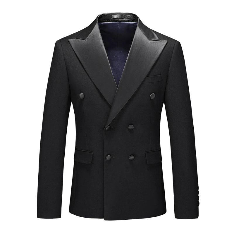Luxuriöses Herren-Doppelreiher Anzugset: Eleganter 5XL Smoking für Hochzeit & Gala-Veranstaltungen