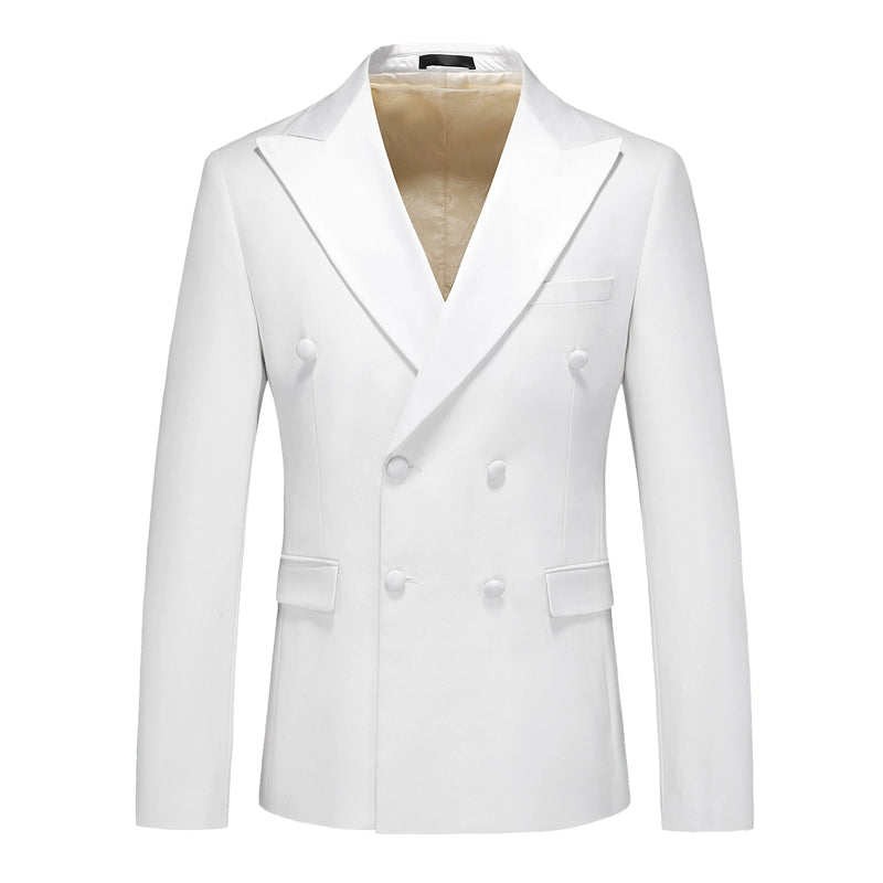 Luxuriöses Herren-Doppelreiher Anzugset: Eleganter 5XL Smoking für Hochzeit & Gala-Veranstaltungen