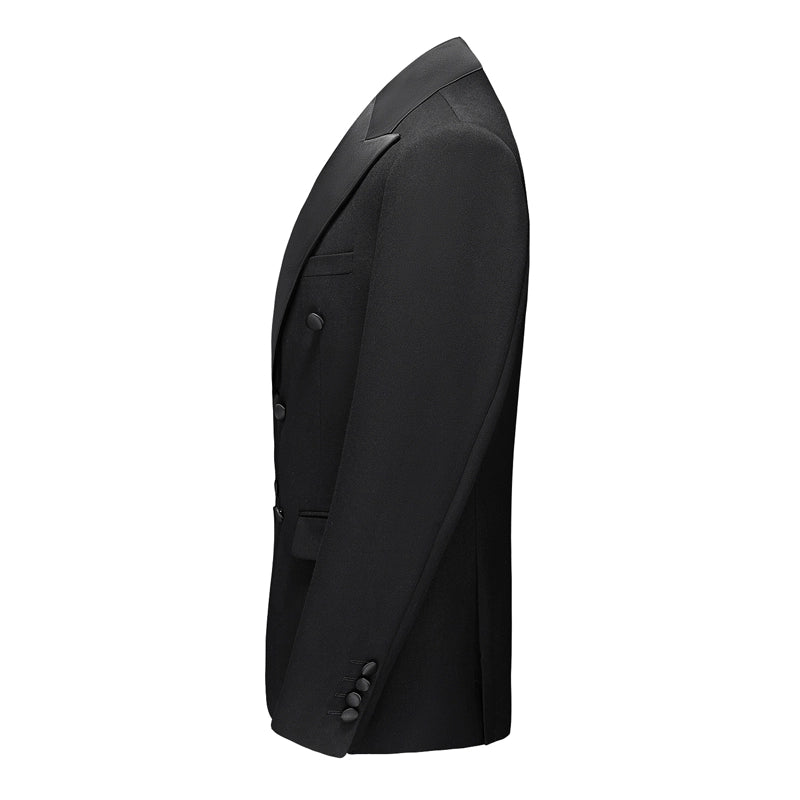 Luxuriöses Herren-Doppelreiher Anzugset: Eleganter 5XL Smoking für Hochzeit & Gala-Veranstaltungen