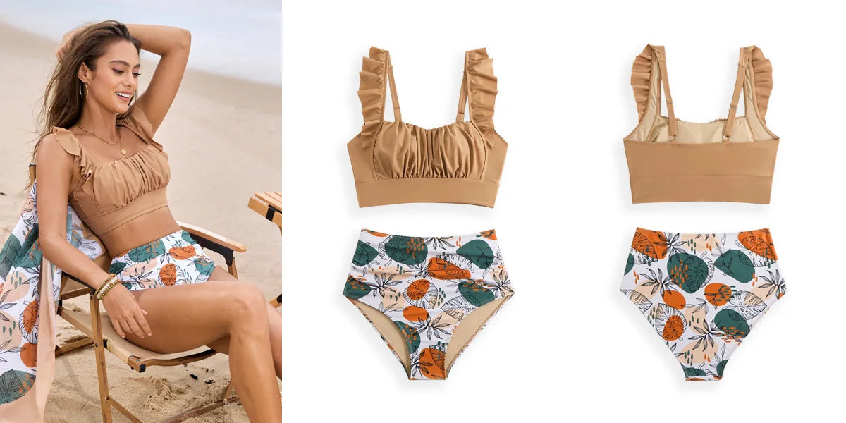 Sexy Bikini-Set mit Strasssteinen für Damen – ideal für Strand und Pool