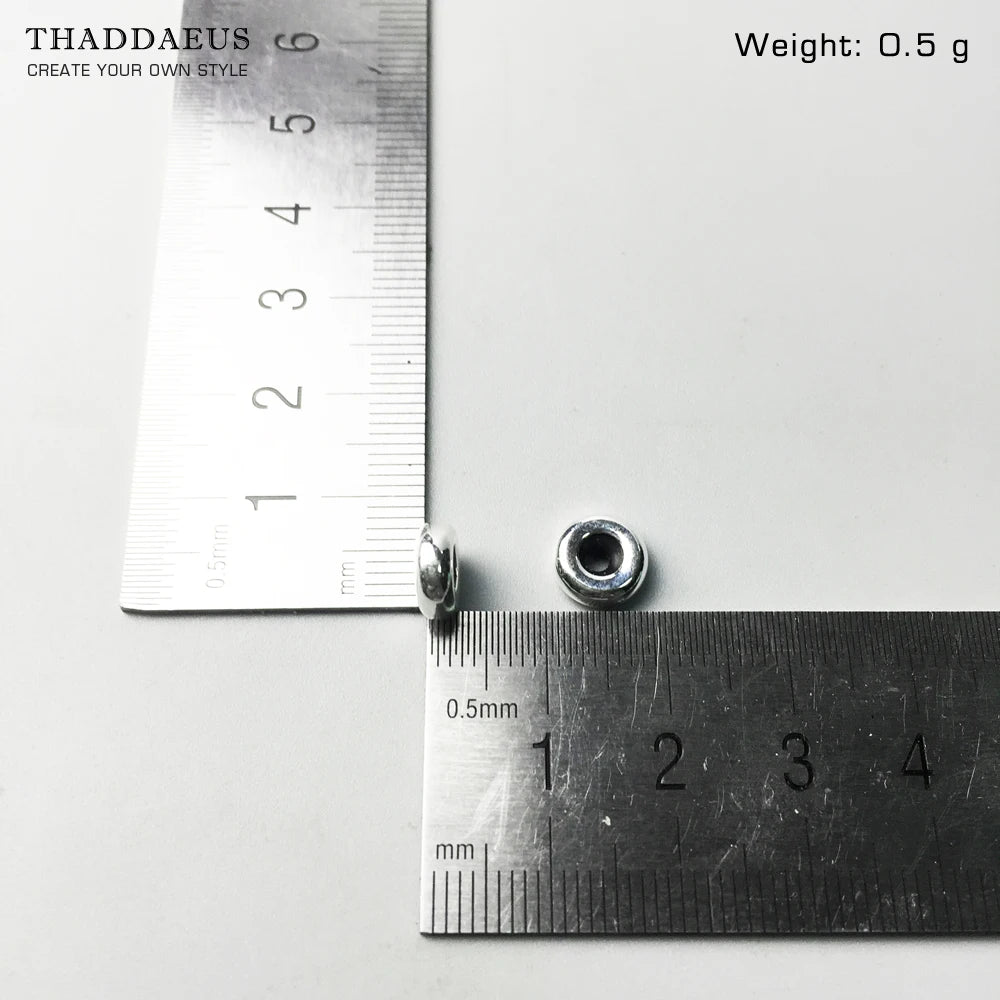 Damen-Charm-Anhänger Perlenstopper Karma trendig aus Sterlingsilber