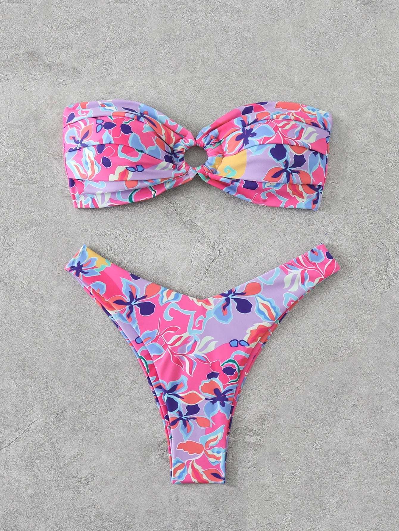 Sommerlicher Push-Up-Bikini im brasilianischen Stil – ideal für Strand und Pool