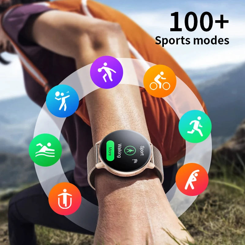 LIGE Neue Smartwatch mit Sprachanruf, 1,39 Zoll HD-Display, Smartwatch, Herzfrequenz-Gesundheitsüberwachung, Sport-Smartwatch für Männer und Frauen 2024