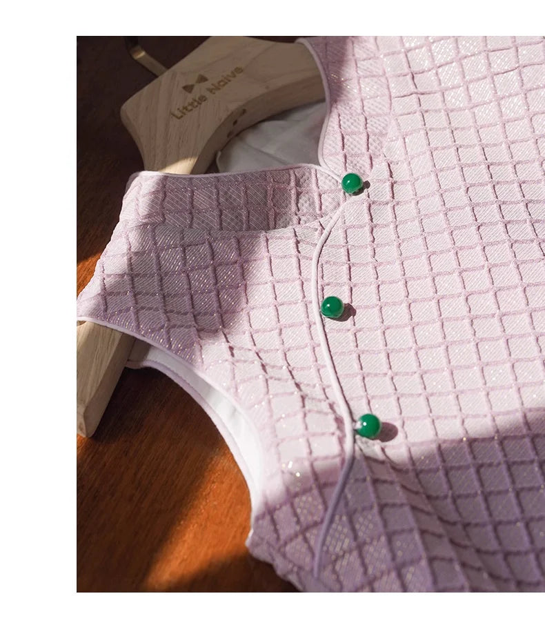 Beiges Prinzessinnen-Kleid für Mädchen mit kurzen Ärmeln – ideal für Hochzeiten und Geburtstage, Größe 110-170 cm