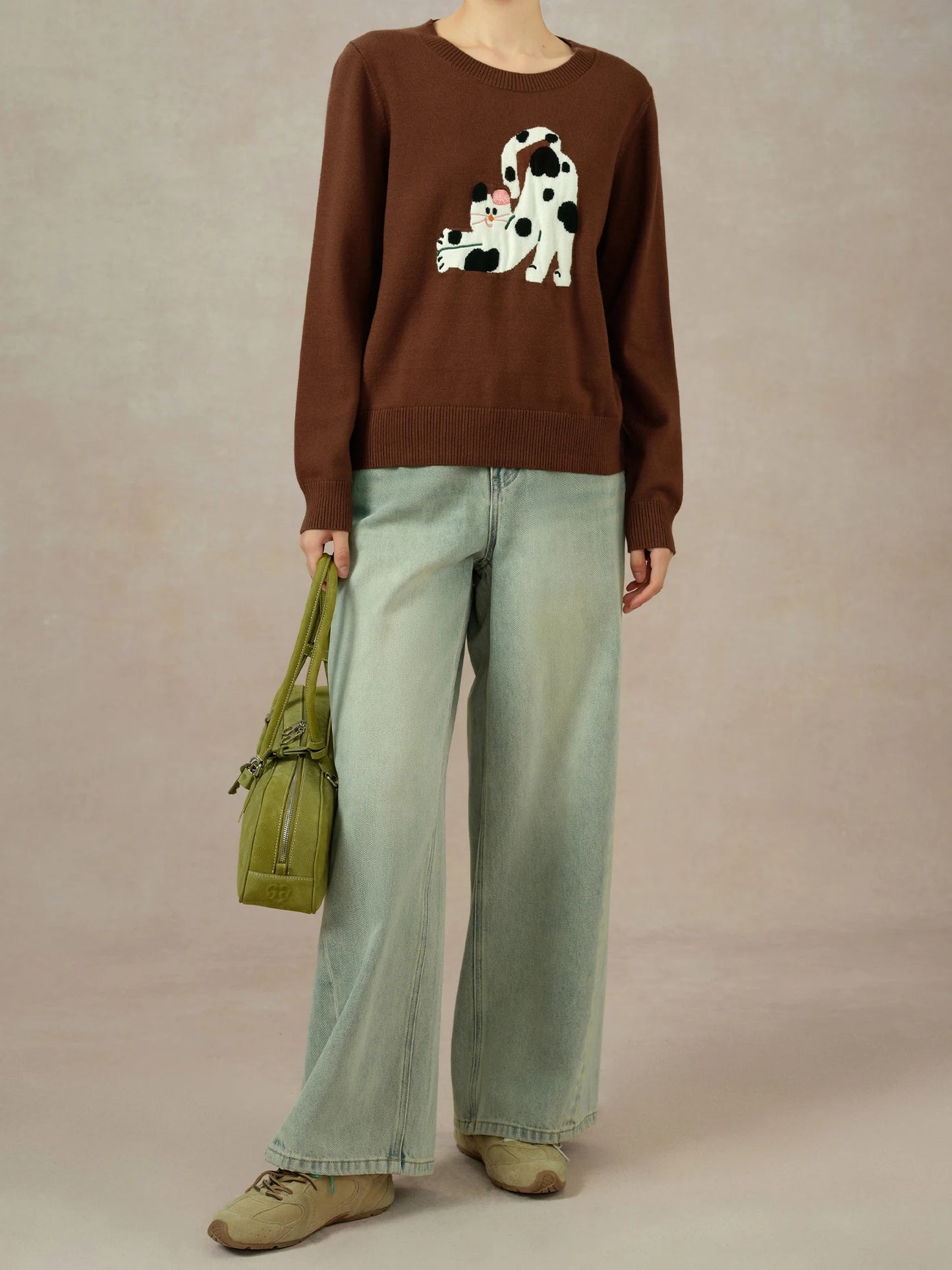 Damen-Sweatshirt-Set in Apricot mit Reißverschluss-Hoodie und elastischer Taillenbund, ideal für den Herbst und sportliche Anlässe.