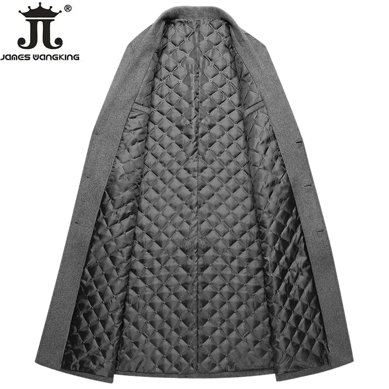 Hochwertiger Wollmantel für Herren – Boutique-Design