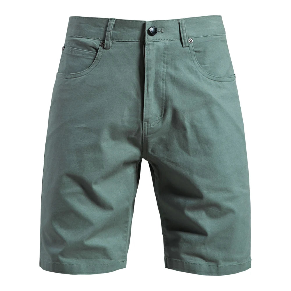 AIOPESON Herren-Sommershorts aus 100 % Baumwolle, lässige 11-farbige, leichte Straßenshorts mit mehreren Taschen