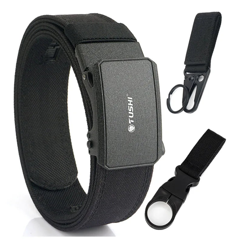 Herren-Taktischer Gürtel aus robustem 1100D-Nylon mit matte Metall-Schnalle für Alltag und Outdoor