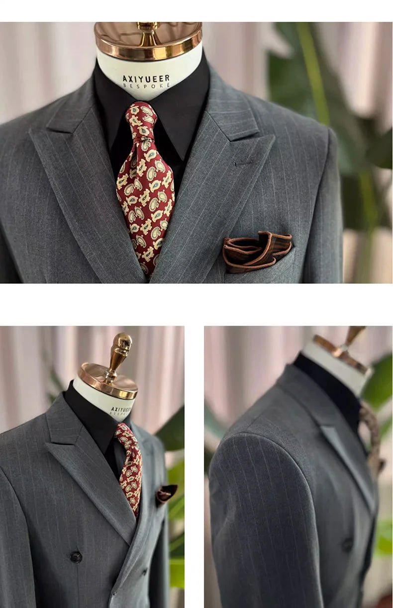 Eleganter Herrenanzug in Weiß – Slim Fit mit Blazer, Weste und Hose für Hochzeit oder Party
