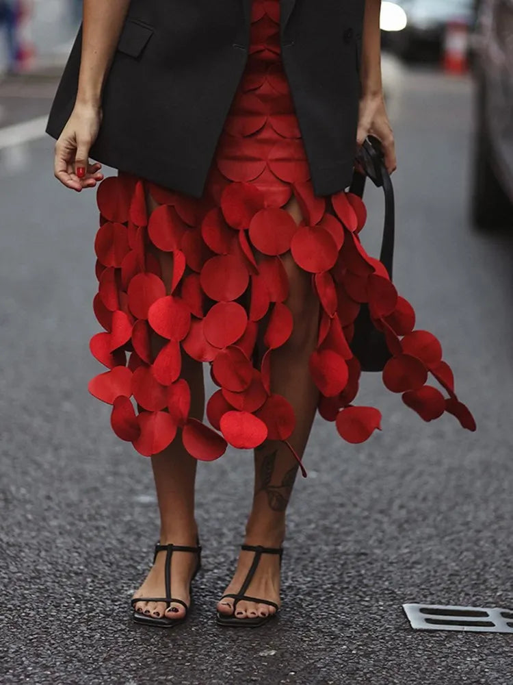 Elegantes Damen-Kleid mit Diamantmuster, Reverskragen und langen Ärmeln – figurbetontes Patchwork-Design mit doppelreihiger Knopfleiste.