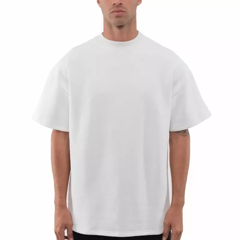 Herren T-Shirt aus hochwertiger Baumwolle im einfarbigen Trenddesign für den Sommer