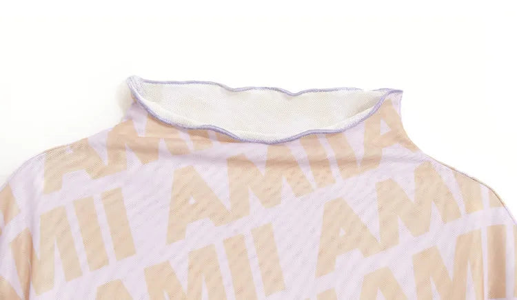 Damen T-Shirts mit AMII Logo im Casual-Stil für Frühling und Herbst