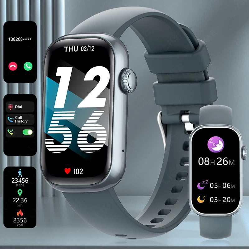 Herren Fitness-Smartwatch mit über 100 Sportmodi und Anrufannahme